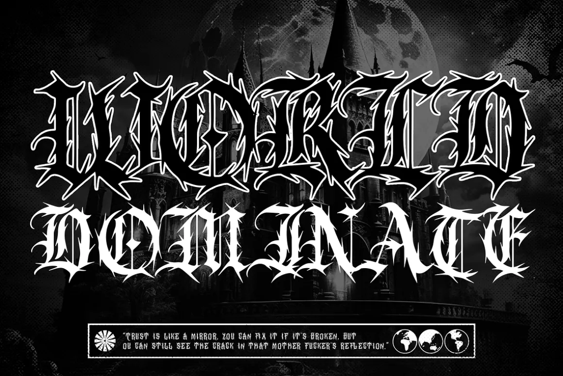 BONES Blackletters Gothic Display