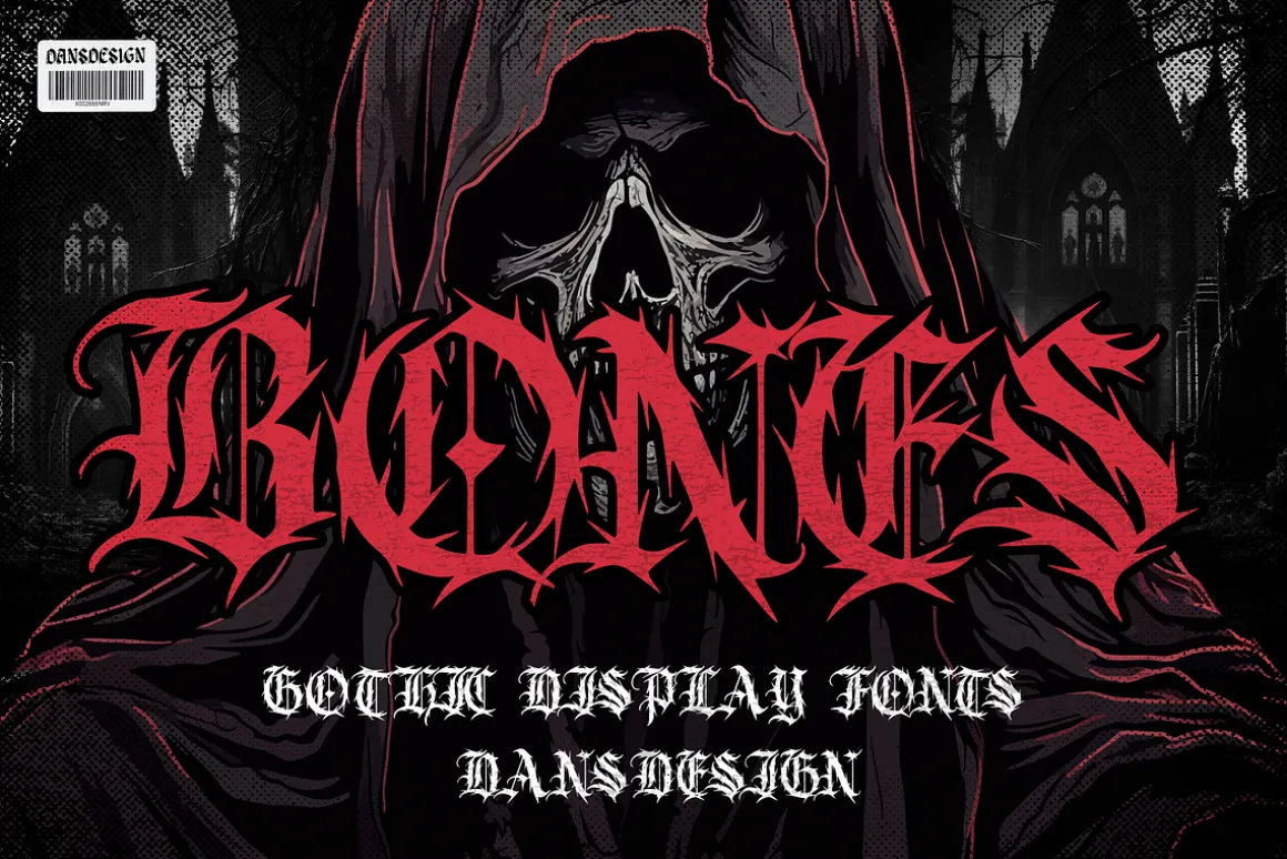 BONES Blackletters Gothic Display
