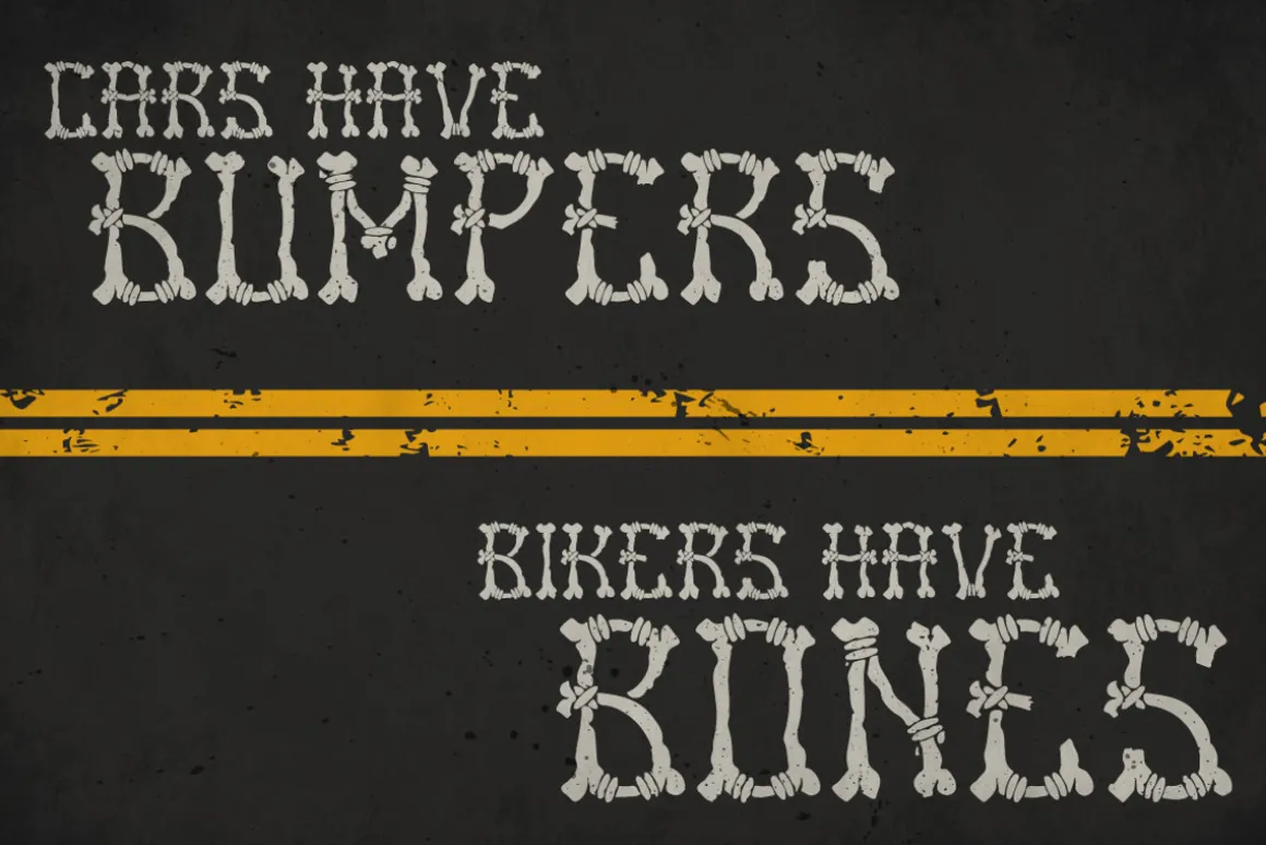 Bones Typeface