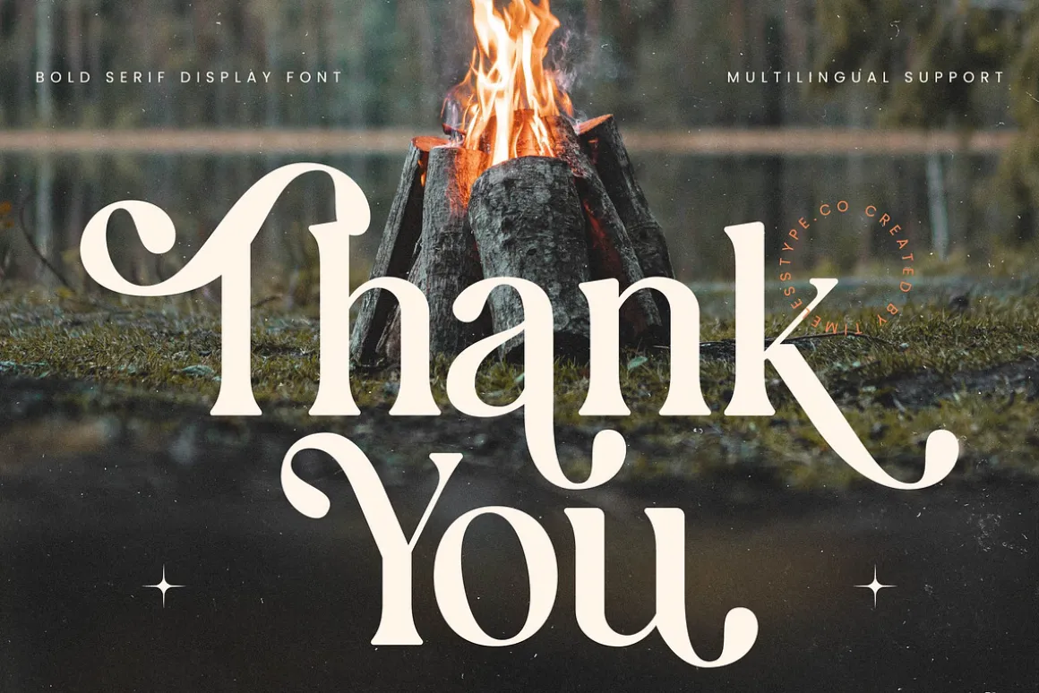 Bonfire Glisten Modern Serif Font