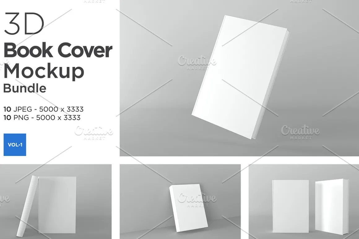 Books Cover Mockups Vol 1
