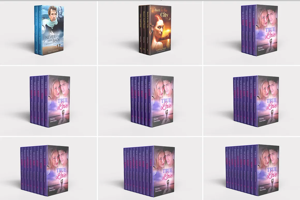 Book Set Boxes Mockup - 18 views