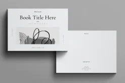 Book Title Layout Design Landscape