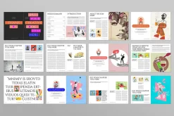 Book Title Layout Design Template