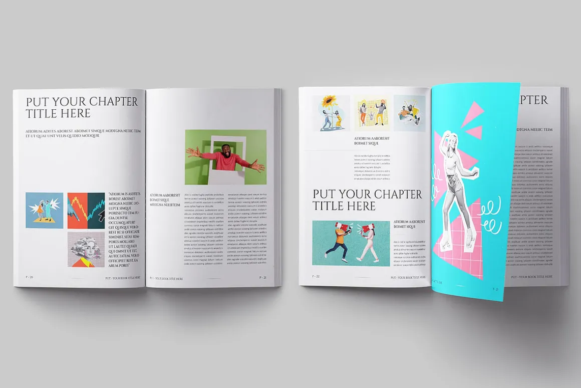 Book Title Layout Design Template