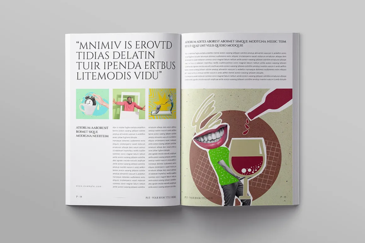 Book Title Layout Design Template