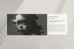 Book Title Layout Landscape Template