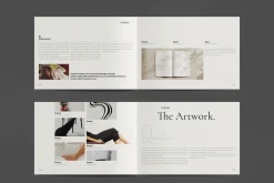 Book Title Layout Landscape Template