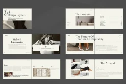 Book Title Layout Landscape Template