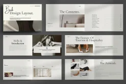 Book Title Layout Landscape Template