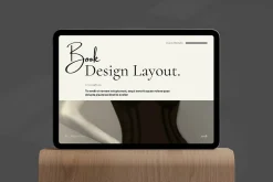 Book Title Layout Landscape Template