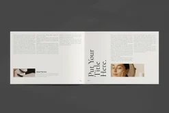 Book Title Layout Landscape Template