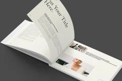 Book Title Layout Landscape Template
