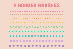 Border Brushes for Procreate