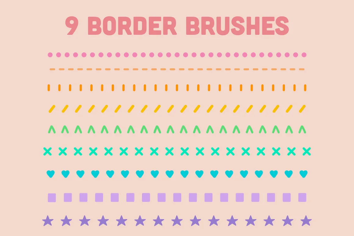 Border Brushes for Procreate