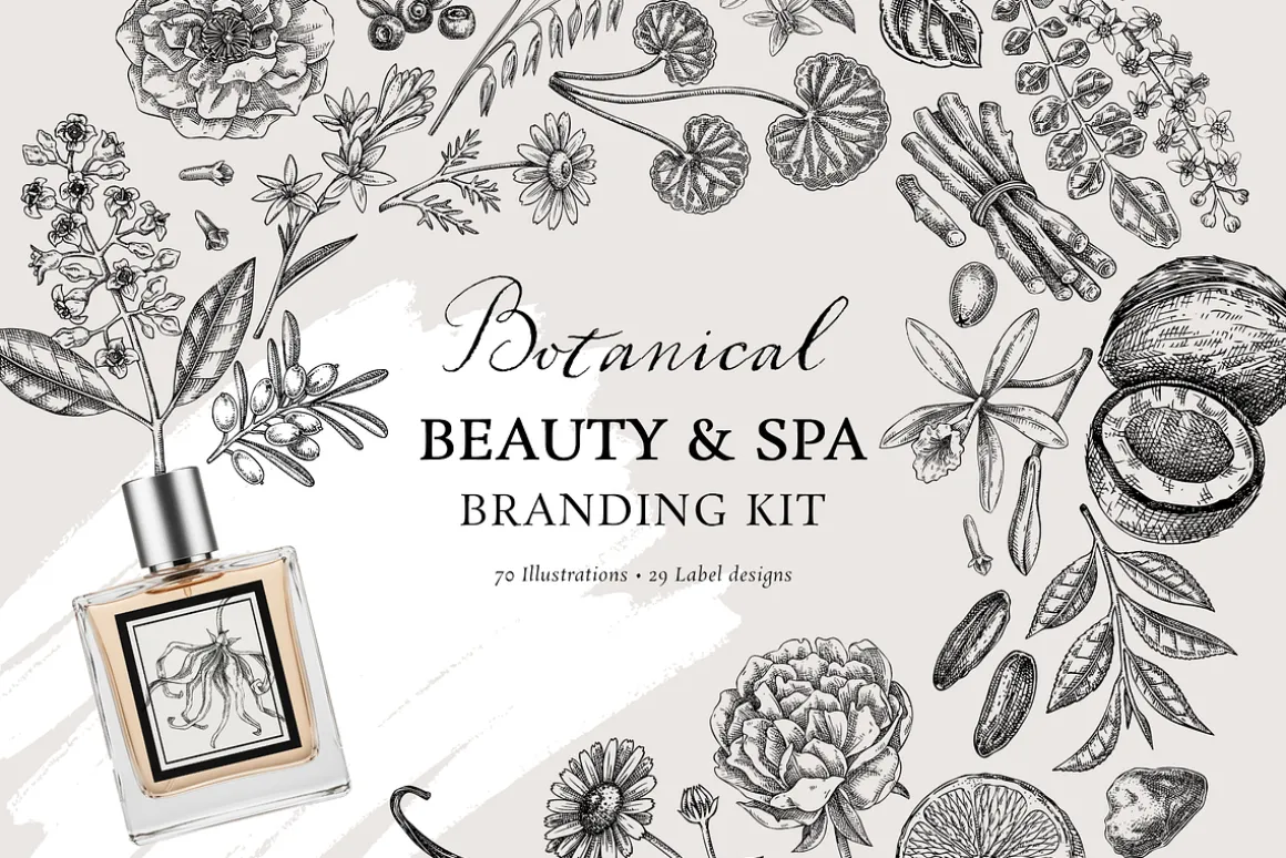 Botanical Beauty & Spa Branding Kit