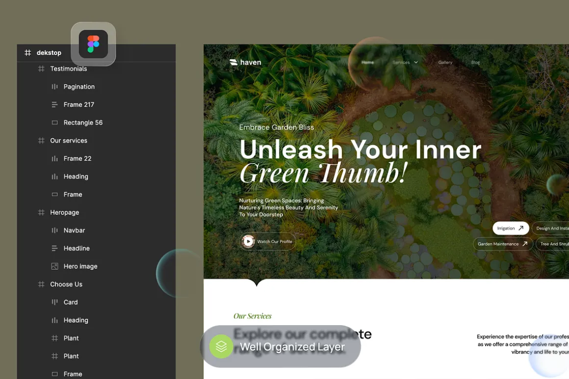 Botanical Garden Landing Page