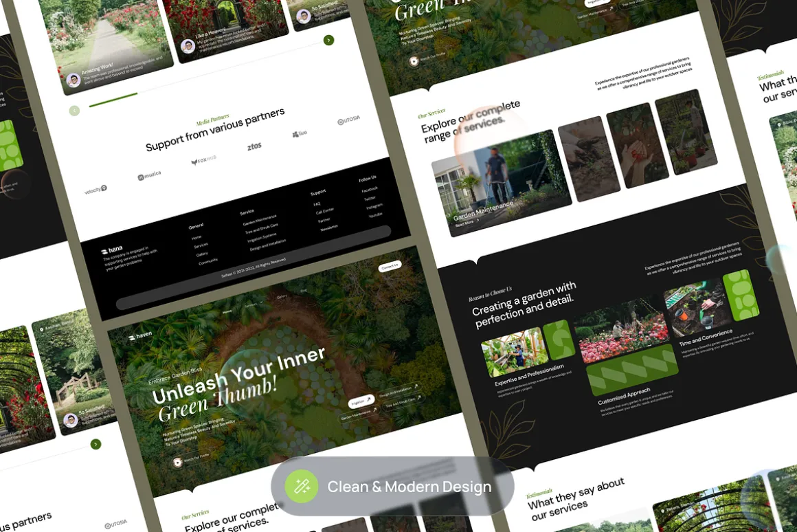 Botanical Garden Landing Page