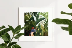Botanical garden with green plants