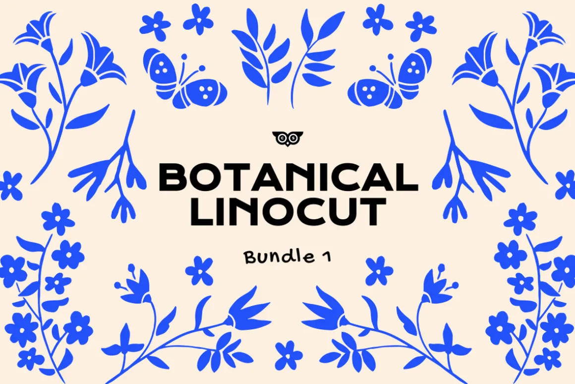 Botanical Linocut Bundle 1