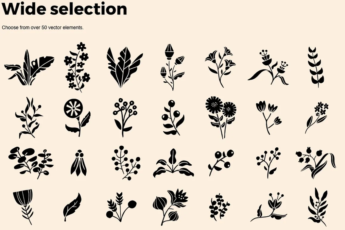 Botanical Linocut Bundle 1