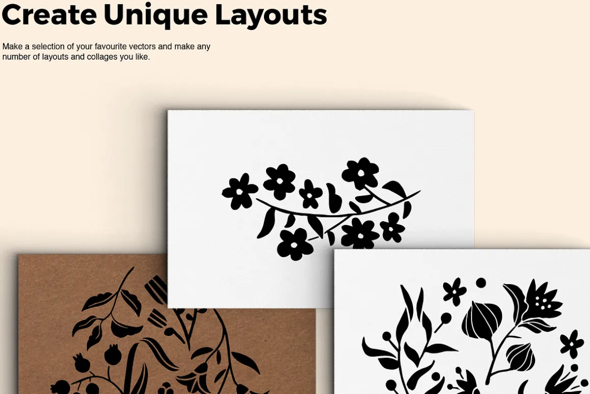 Botanical Linocut Bundle 1