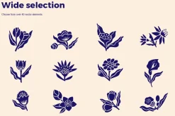 Botanical Linocut Bundle 2