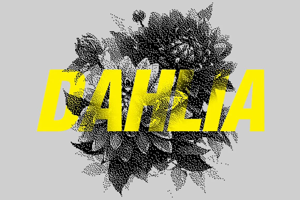 70 Botanic Dither Vector & PNG