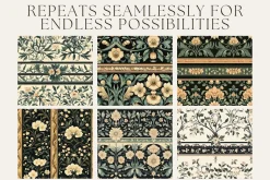 12 Botanic Rhapsody Seamless Pattern