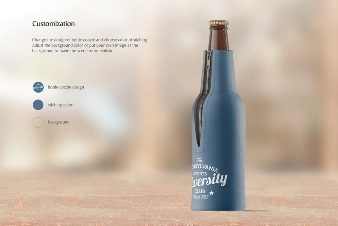 Bottle Coozie Mockup