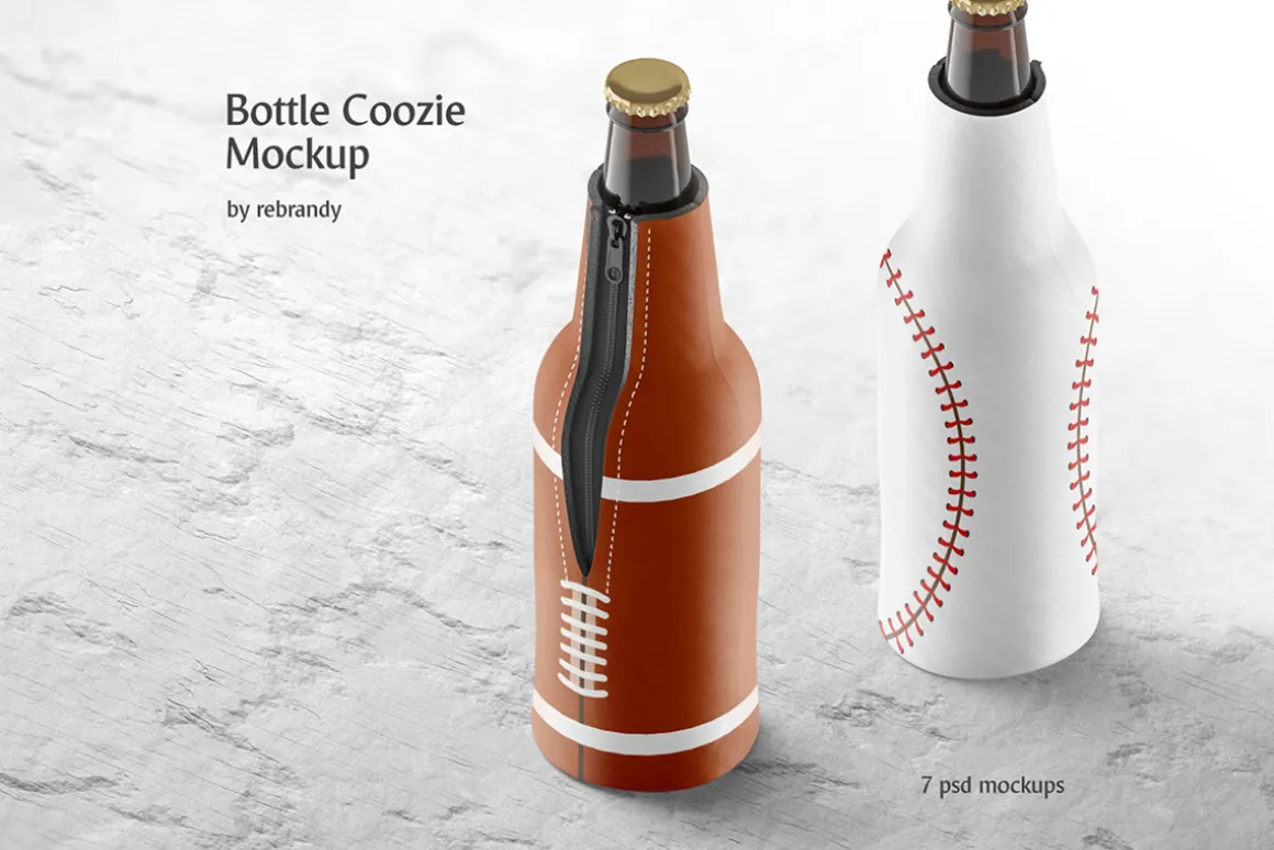 Bottle Coozie Mockup