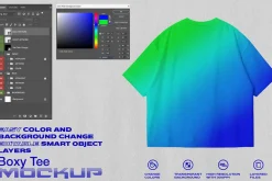 Boxy Oversize Tee Mockup