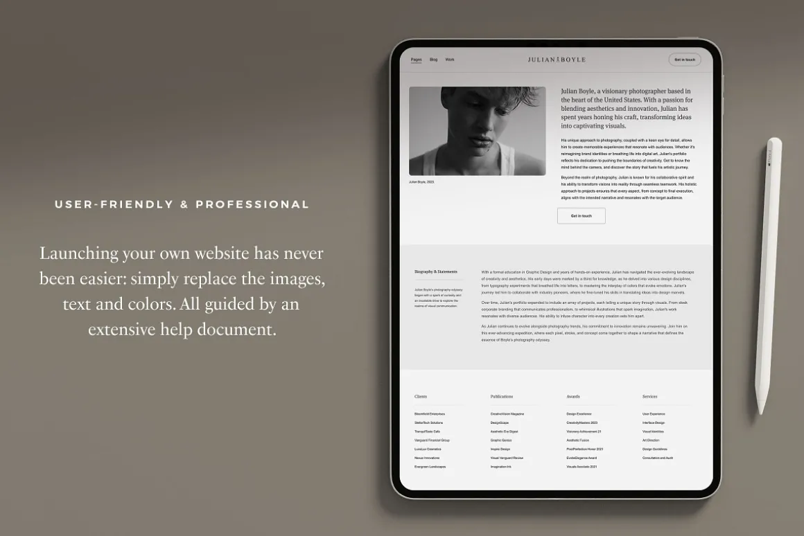 Boyle Squarespace 7.1 Website Theme