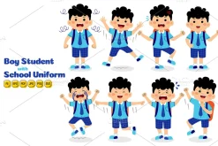 Boy Student with School Uniform #04