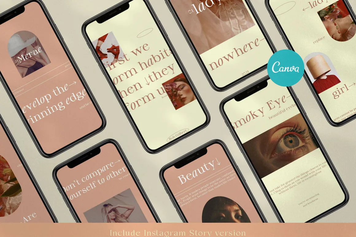 Brand Social Media Pack Canva Bundle