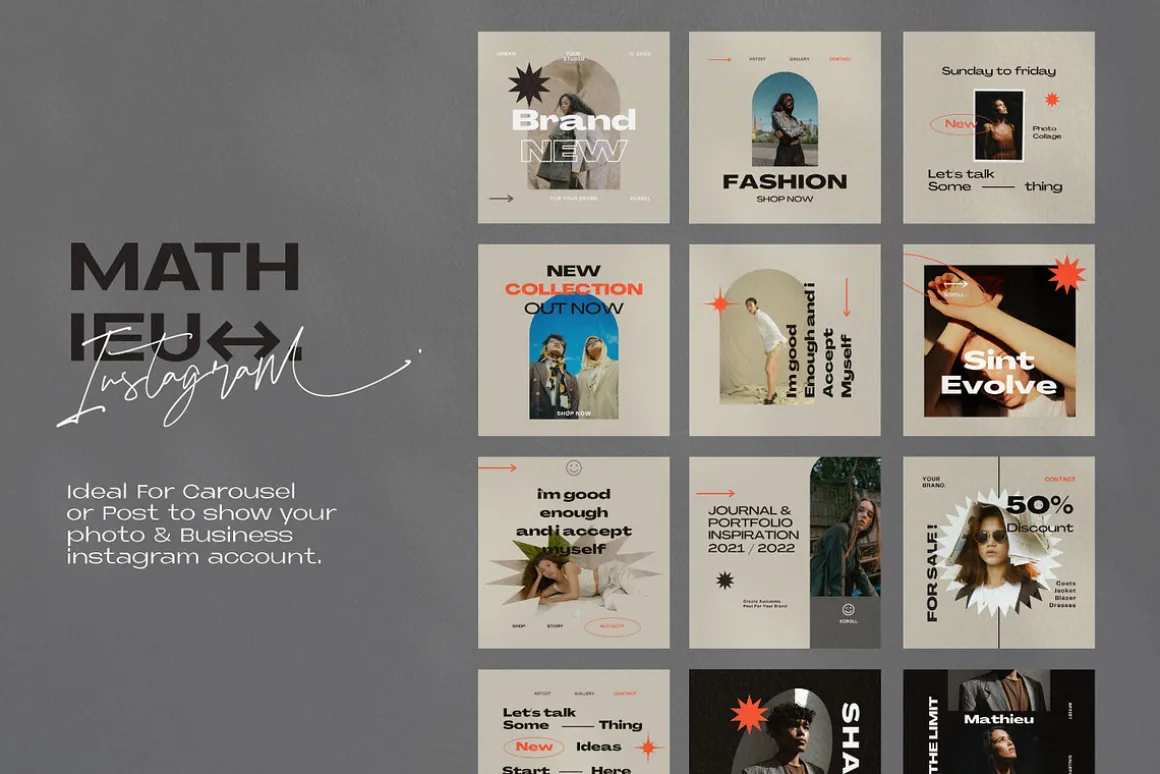 Brand Social Media Pack Canva Bundle