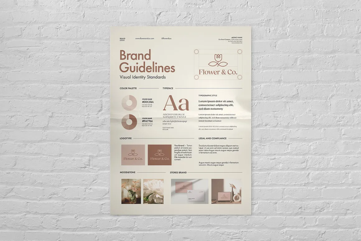 Brand Guidelines Poster Template