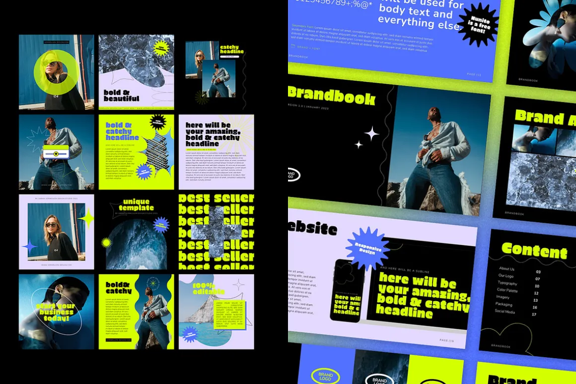 Branding Bundle Kit CANVA Bold