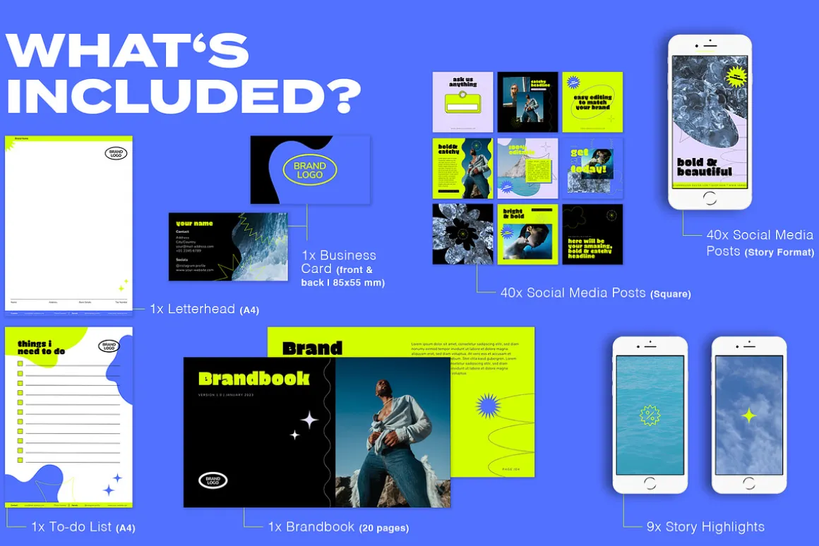 Branding Bundle Kit CANVA Bold