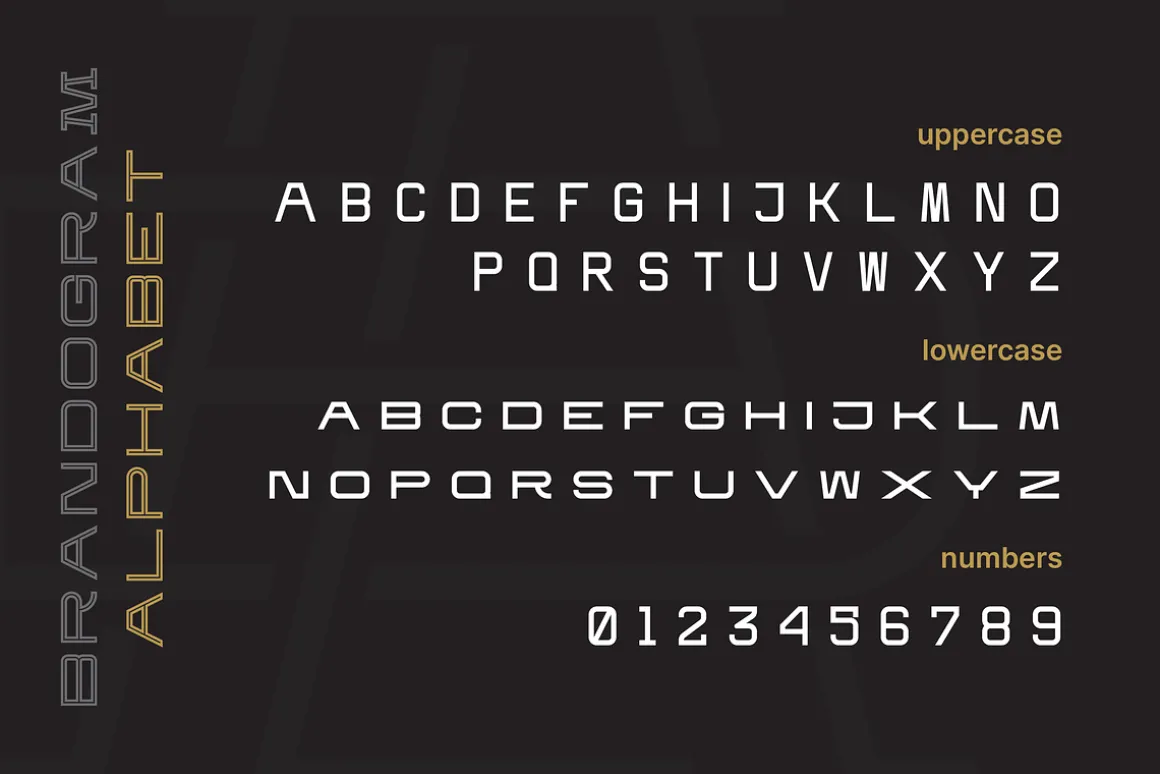Brandogram Bold Monogram Typeface