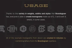 Brandogram Bold Monogram Typeface