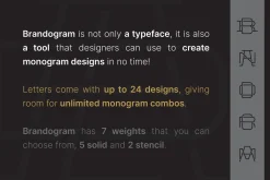 Brandogram Bold Monogram Typeface