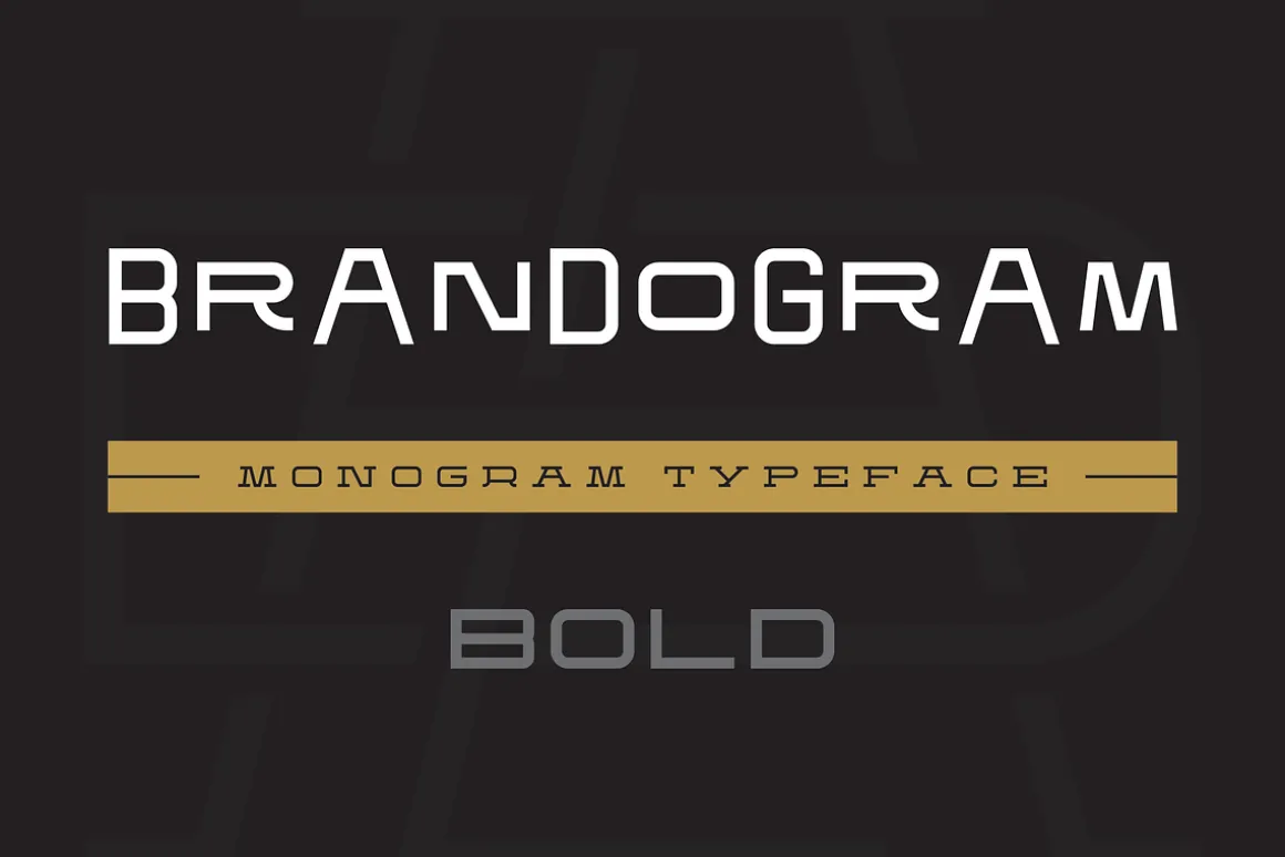 Brandogram Bold Monogram Typeface
