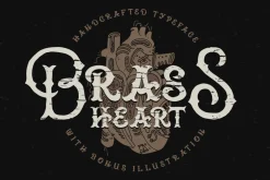 Brass Heart Font