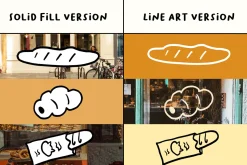 140+ Bread & Bakery Hand-Drawn Set