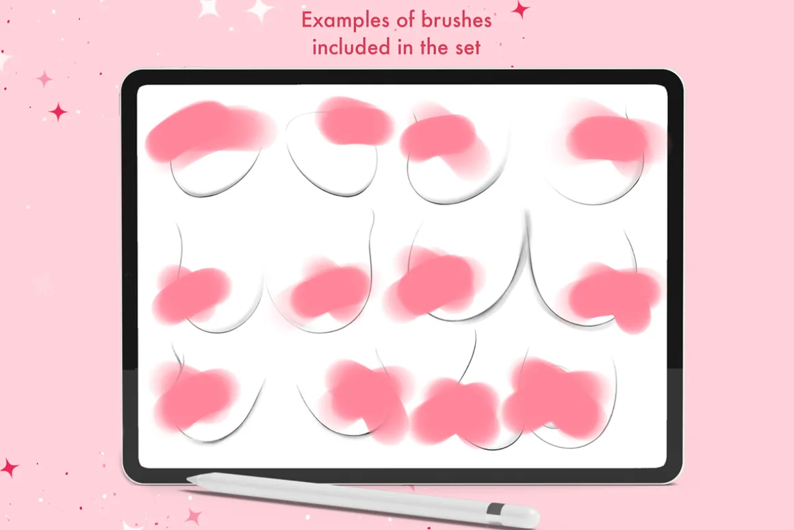 Breast female body procreate brushes