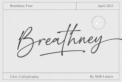 Breathney - Modern Script