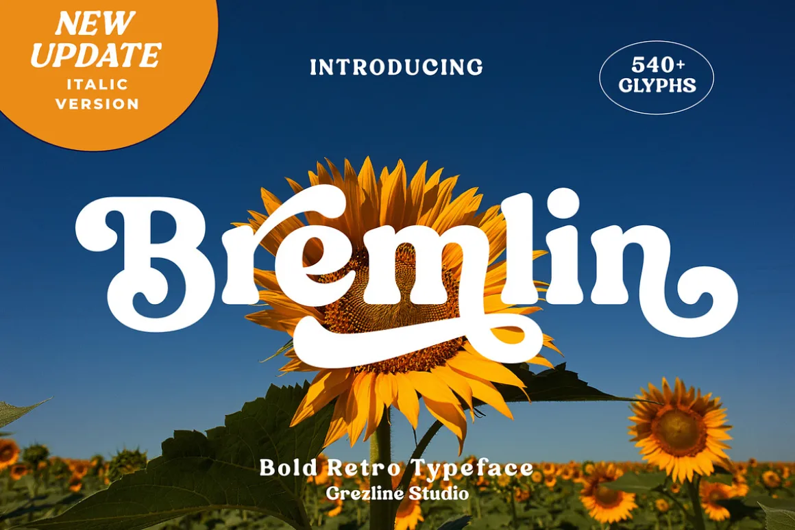 Bremlin - Bold Retro Font - UPDATE!