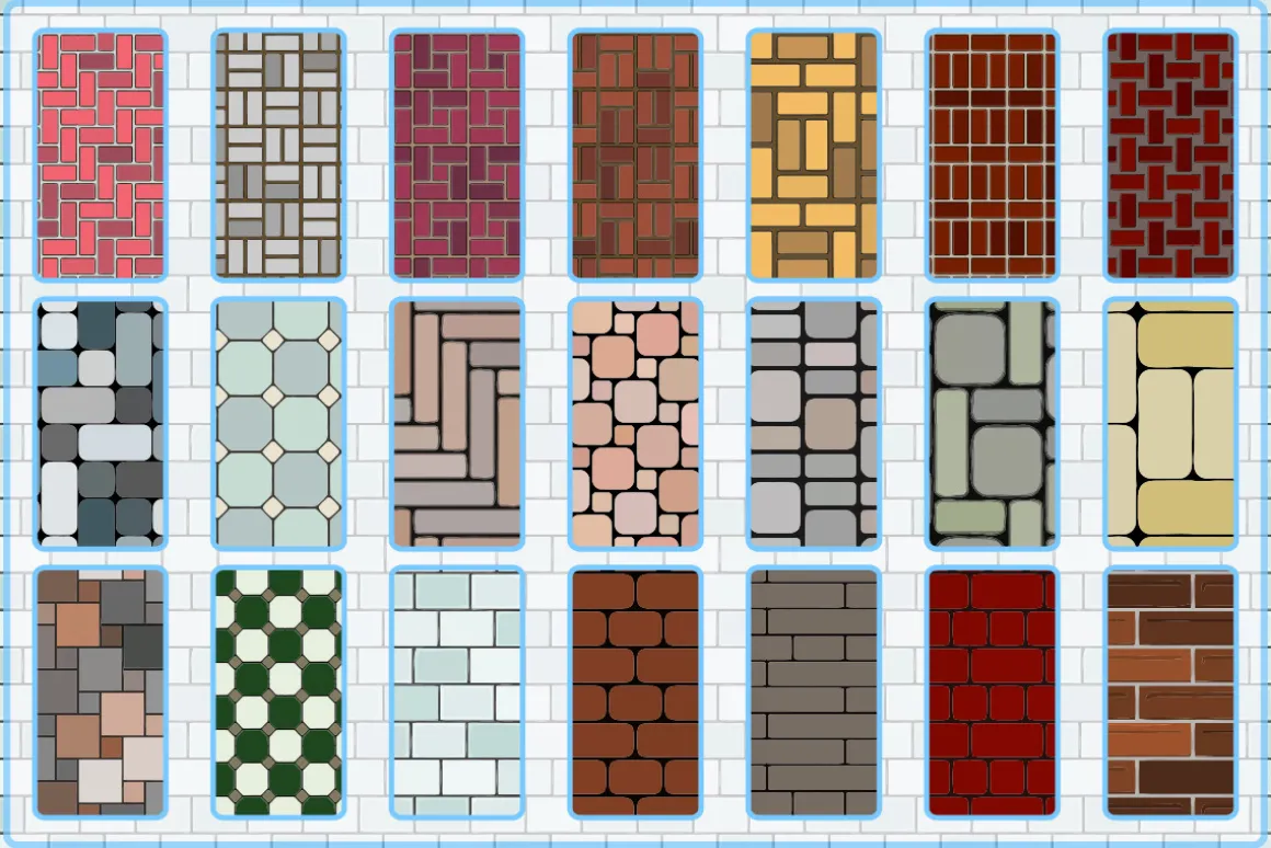 Bricks and Tiles Illustrator Pattern
