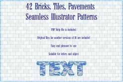 Bricks and Tiles Illustrator Pattern